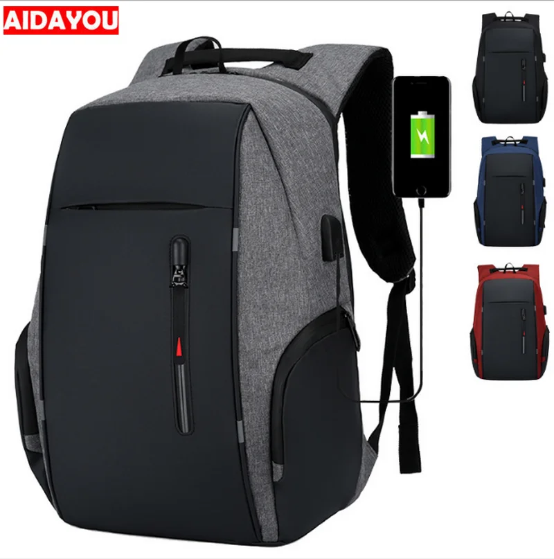 Рюкзак для ноутбука прочный водонепроницаемый вентилируемый с usb зарядным