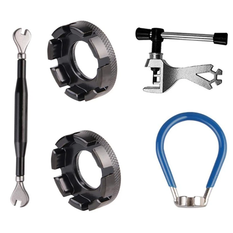 

HOT 5Pcs Bicycle Spoke Wrench Set,Bike Rim Correct Tool,Cycling Repair Tool Kit for Bike Repair for Adjusting Bicycle Wheels
