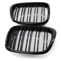 for bmw 5 series e39 518i 520i 525i 1999 2003 black middle exhaust grille car modified bright black single line grille