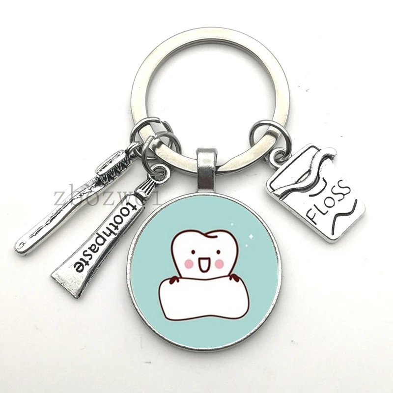 Новинка 2020 брелок из стоматологического стекла для ассистента подарок ухода за