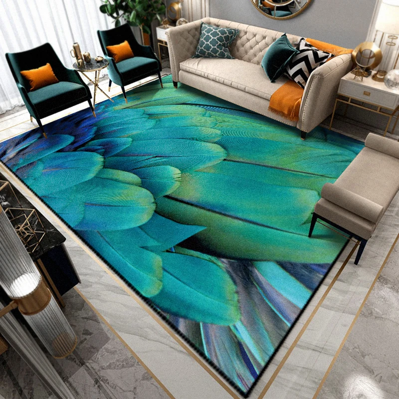 Милый ковер с перьями художественный винтажный принт ковры для гостиной спальни