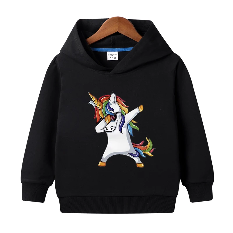 

Kids Kawaii Unicorn Hoodies for Teen Girls Tops Big Baby Toddler Sweatshirt Tee Long Sleeve Shirts Children Outfits 2-10 Years