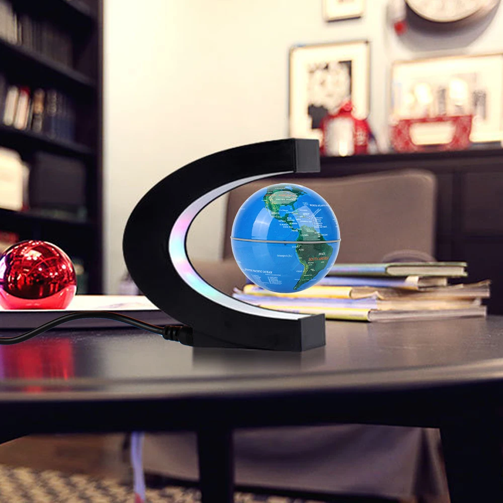 Floating Magnetic Levitation Globe LED World Map Electronic Antigravity Lamp Novelty Ball Light Home Decoration Birthday Gifts images - 6