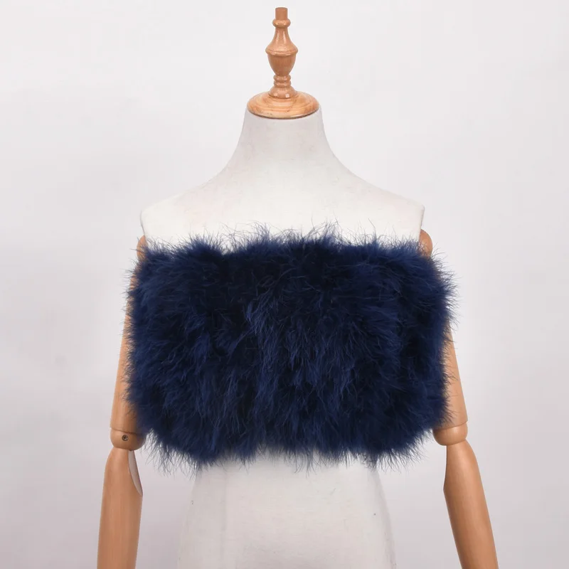 New 100% natural Turkey fur bra underwear women's fur coat real  Turkey fur coat fur mini skirt enlarge