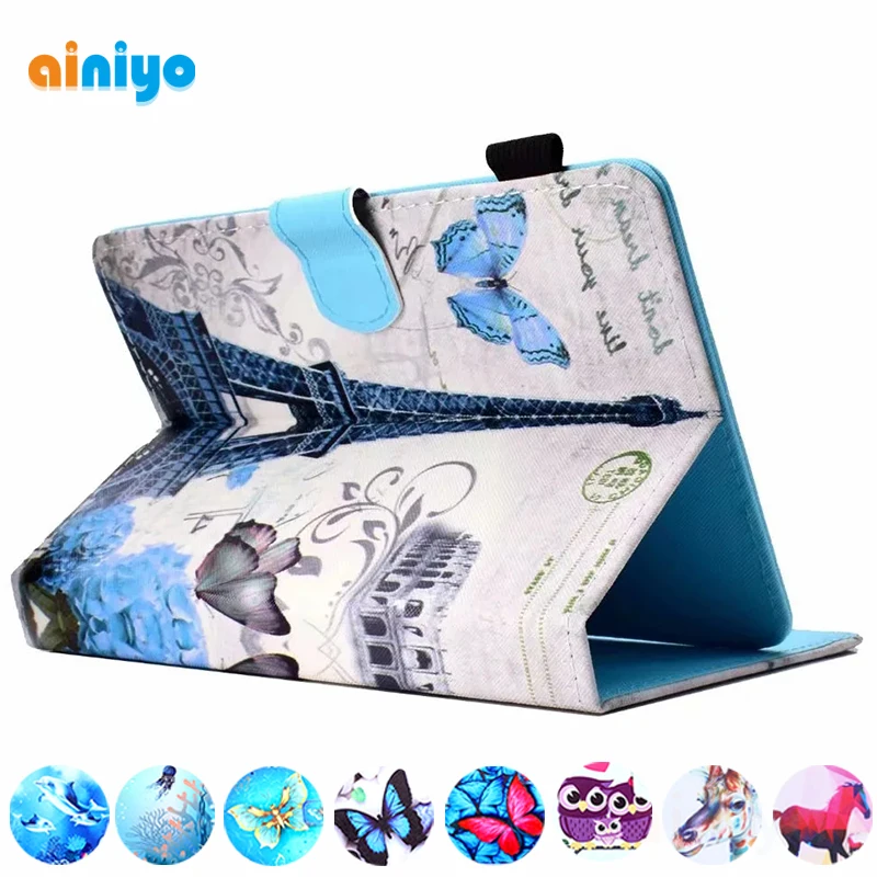 

Cartoons Cover for BQ Aquaris M10 Ubuntu Edition/Tesla 2 W10/E10 W8 Edison 2 3 10.1 Inch Tablet UNIVERSAL PU Leather Case