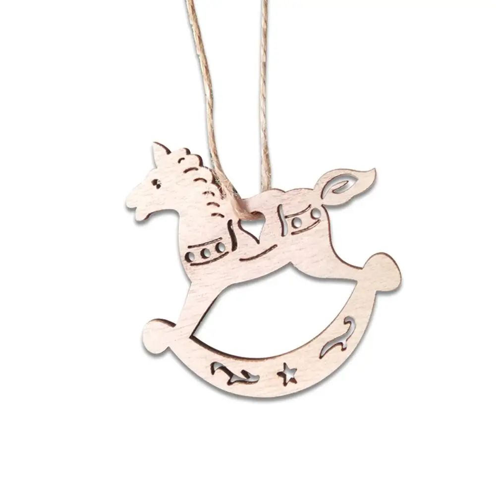 3 шт. деревянные скандинавские винтажные изделия ручной работы Рождественская