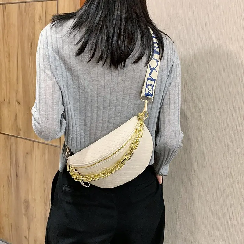 

Women Satchel High Quality Leather Waist Bag Chest Bags For Women 2020 Crossbody Bag Ladies Phone Purse Fanny Packs