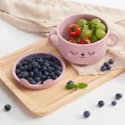 Детская посуда для мгновенного приготовления лапша, миска для рисования, плотная, мультяшная, маленькая, с крышкой, с теплоизоляцией, против ожогов