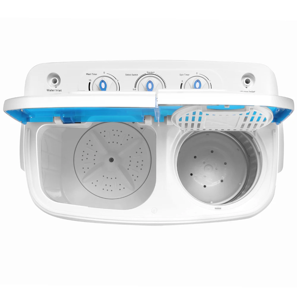 ZOKOP-lavadora semiautom&aacute;tica de doble tubo, m&aacute;quina de lavado de XPB46-RS4, 13 libras, enchufe estadounidense, doble barril-1