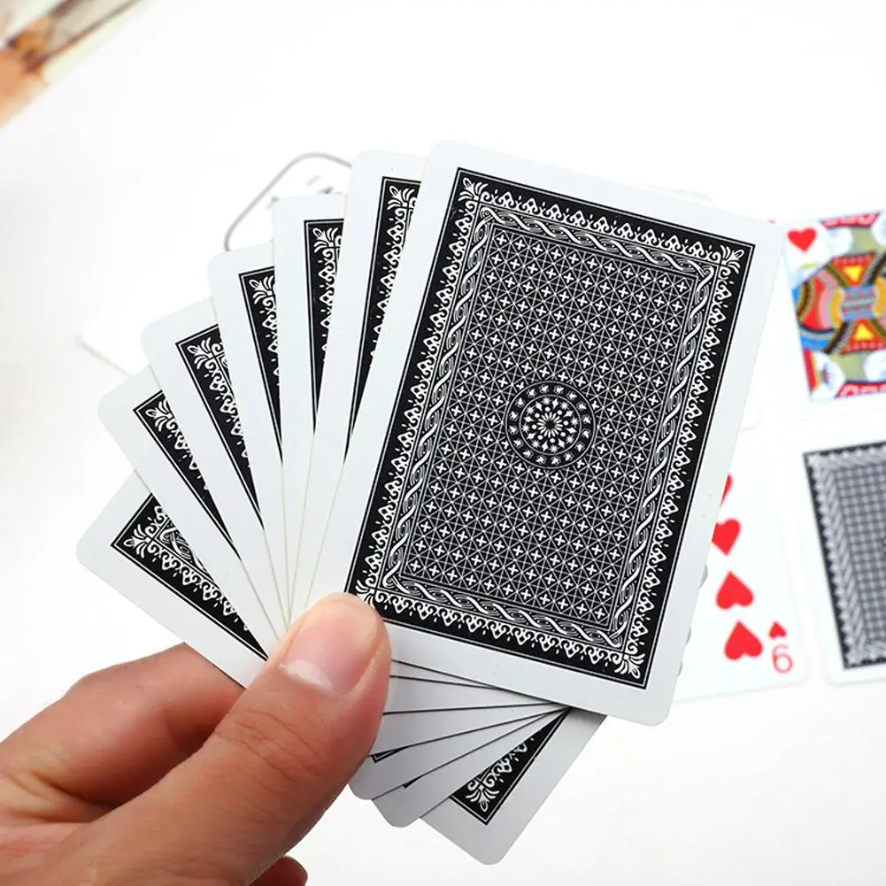 

Golden Edge Playing Cards Poker Waterproof Matte Wide Plastic Innovative Foil Poker Card For Camping Beach Swimming Pool Party
