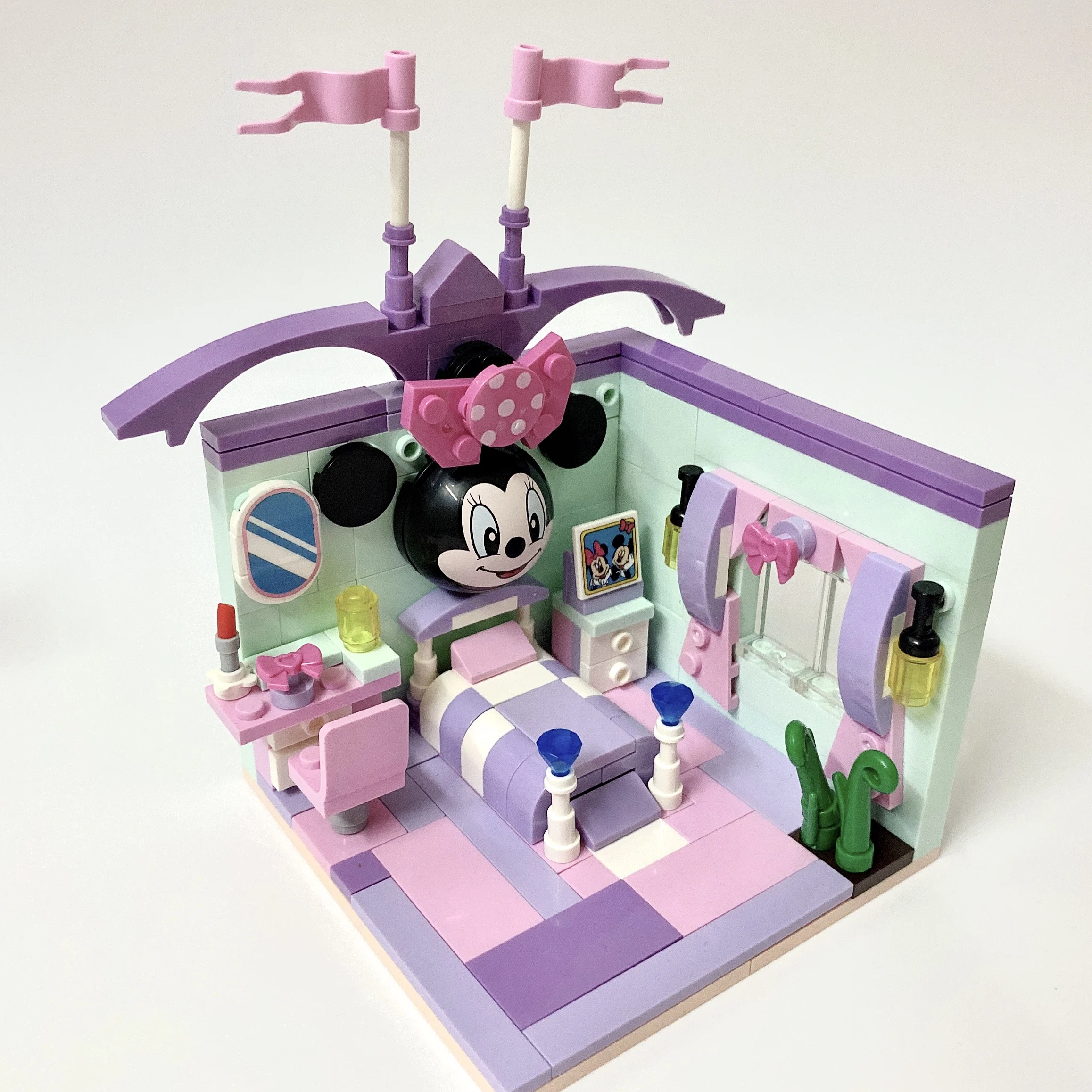 2020 Disney 4in1small строительные блоки игрушки Сказка дом мечты Микки и Минни Маус