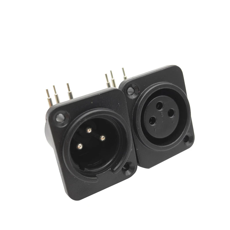 XLR 5 Pin Мужской Женский Джек черный XLR 5PIN аудио разъем микрофон разъем xlr разъем speakon