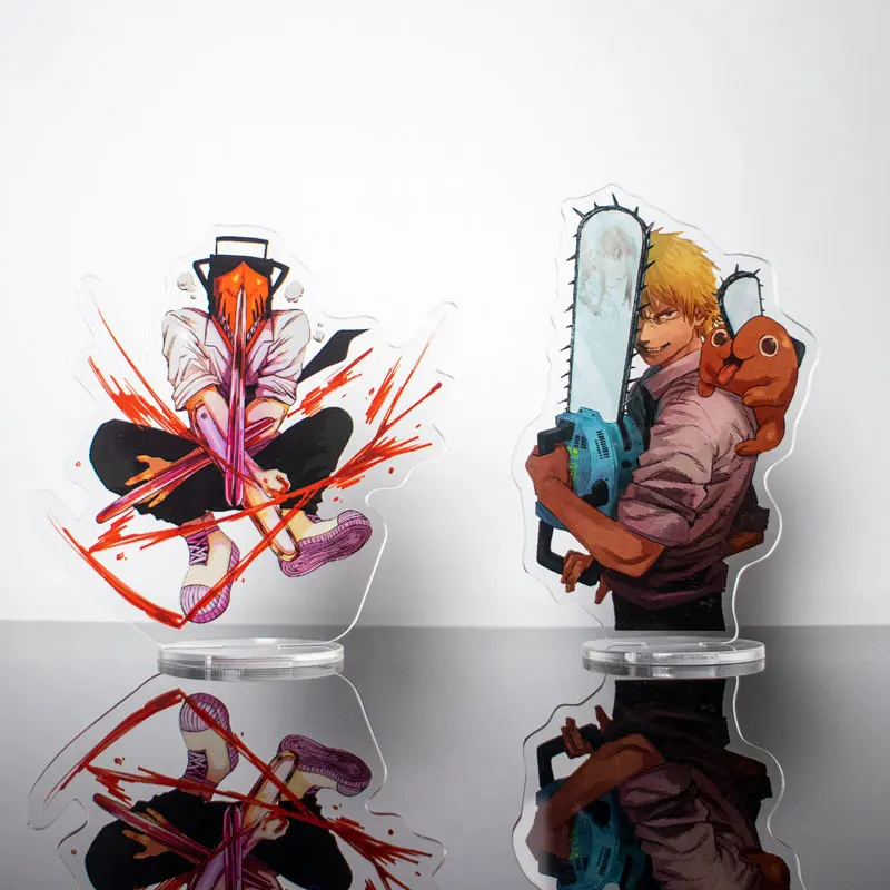 

Anime Figure Chainsaw Man Acrylic Stand Model Denji Power Makima Action Figure Plate Desk Decor Standing Sign Keychain Fans Gift