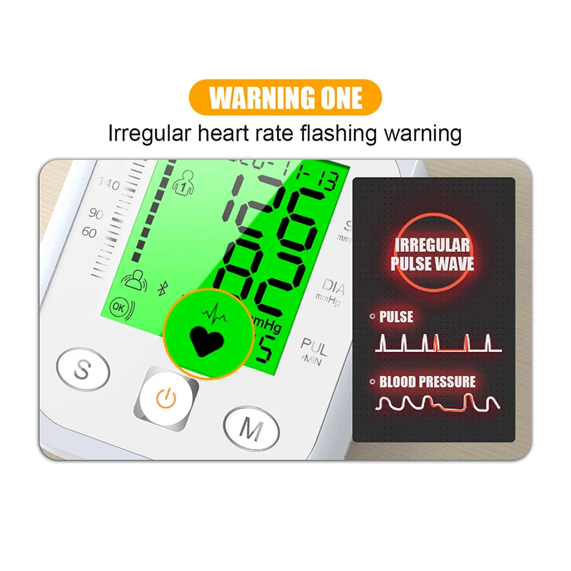 

Portable Upper arm Cuff Blood Pressure Monitor Automatic Medical Equipment Digital Sphygmomanometer Oximeter Tonometer Health