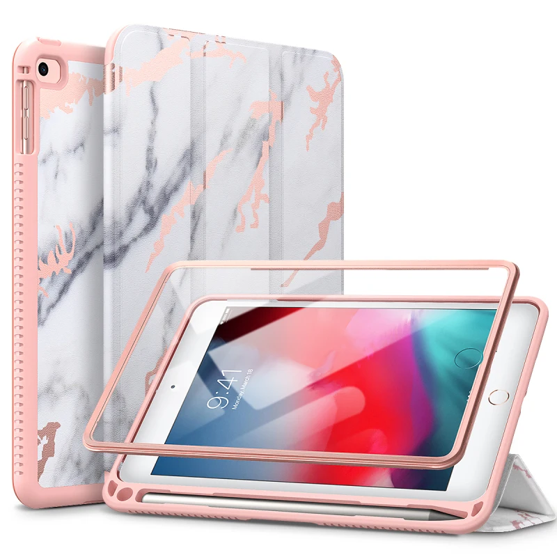 

Luxury Hard Case For ipadmini 4 5 Ultra Slim PU Leather Flip For Apple iPadMini 4 5 7.9inch Case Cover Back Coque Fundas Housing