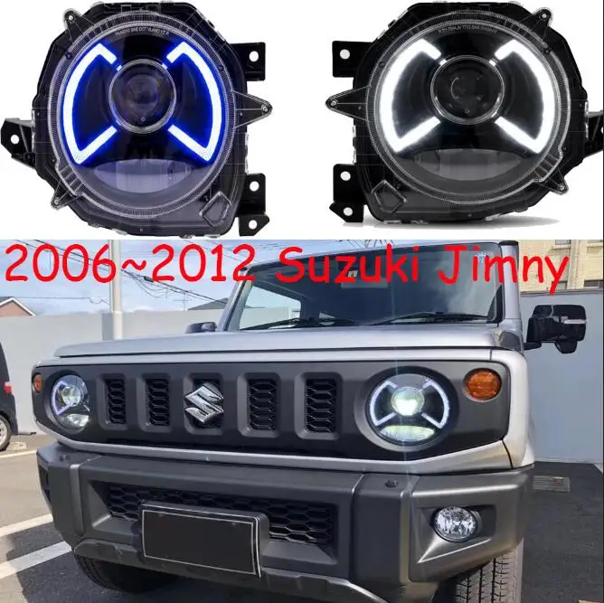 2006~ 2012y Автомобильные фары для Suzuki Jimny автомобильные аксессуары светодиодный DRL HID ксенон, противотуманная фара для Jimny - Цвет: LED Headlight