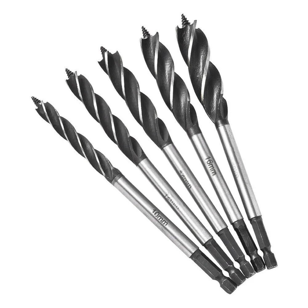 

5pcs Cut Spade Bits Auger Drill Bits Carpentry Reamer Woodworking Chamfer End Milling Hole Wood Holesaw Joiner Carpenter Tool