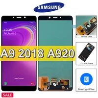 Super AMOLED For Samsung Galaxy 2018 A920 A920F SM-A920F DS LCD Display Touch Screen Digitizer Assembly For A9Star Pro Screen