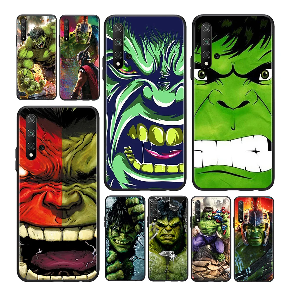 

Marvel Hulk For Huawei Honor 7C 7A 7S 8 8A 8X 8C 8S 9 9S 9X 9N 9A 9C 9i Pro Lite Silicone Black Phone Case