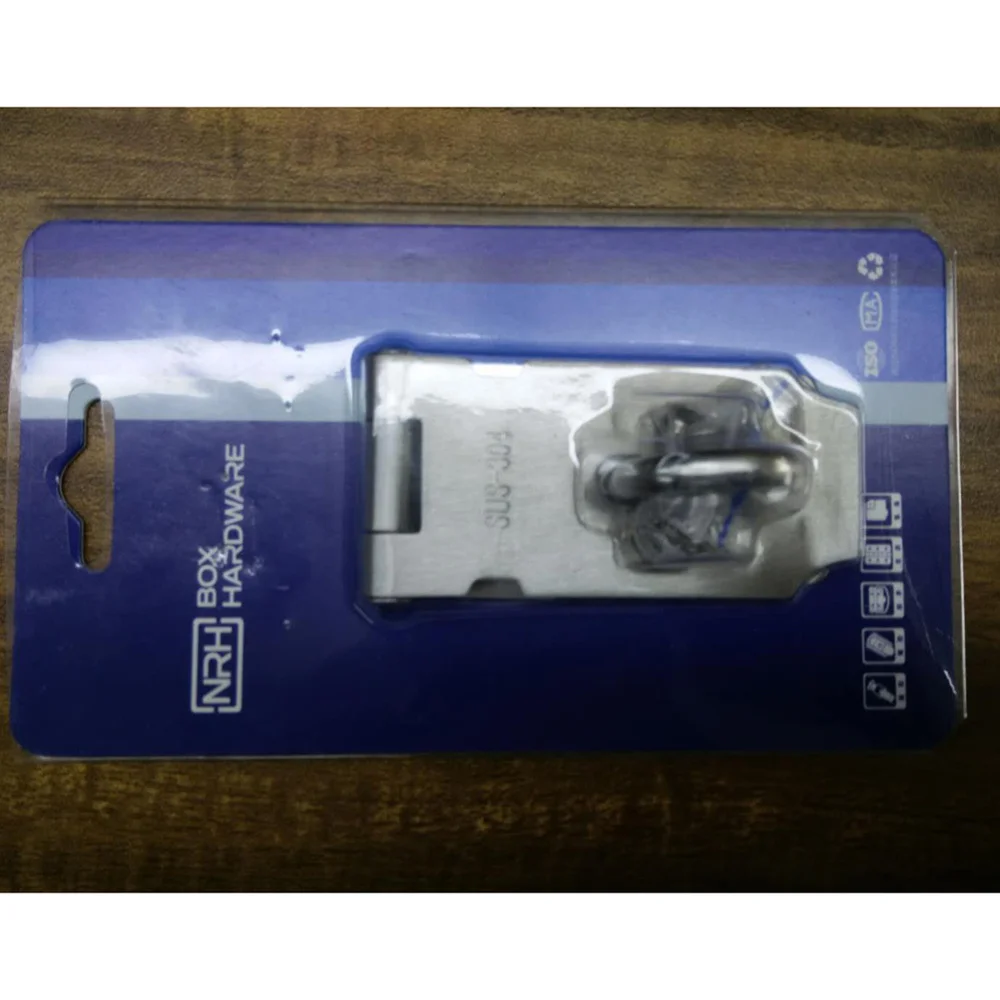 

2 Pcs Padlock Hasp Door Clasp Hasp Lock SUS 304 Stainless Steel Lock for Fastening Gate Or Cabinet Doors