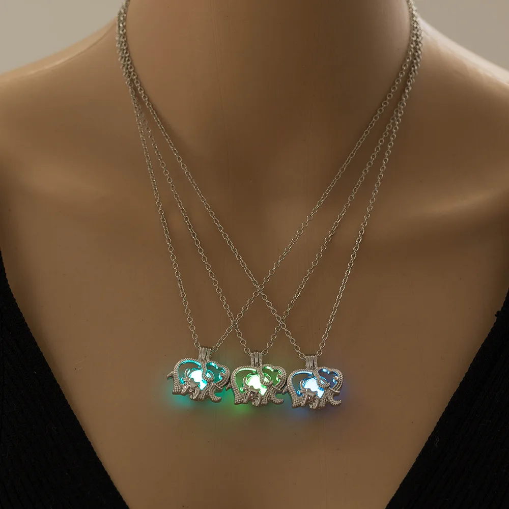 Женское светящееся ожерелье подарок на Хэллоуин открывающаяся вращающаяся