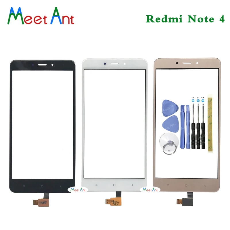 Сенсорный экран 5 дюйма для Xiaomi Redmi Note 4 / 4X дигитайзер сенсорного экрана внешнее