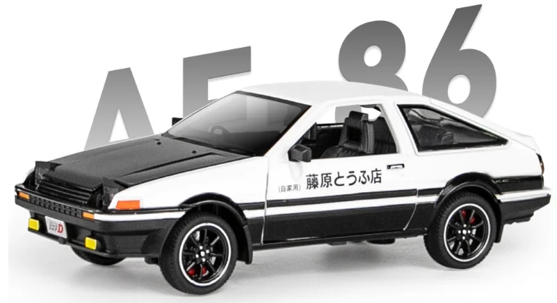 Качественная литая Миниатюрная модель автомобиля из сплава 1:20 TOYOTA AE86