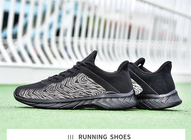 PEAK Men Running Shoes Low-cut Lightweight Woven Non-slip Casual Shoes Reflective Night Running Sneakers Autumn Winter Footwear