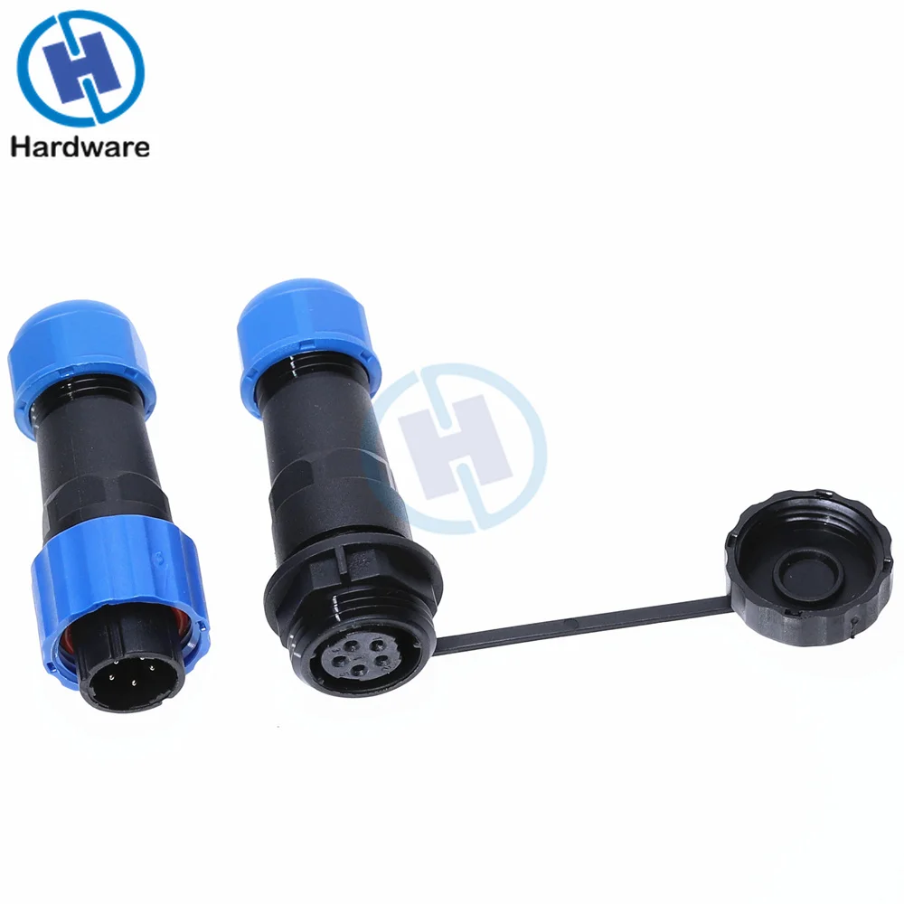 1 пара IP68 SP16 2Pin/3Pin/4Pin/5Pin/6Pin/7Pin/9Pin Водонепроницаемая воздушная розетка Панельное