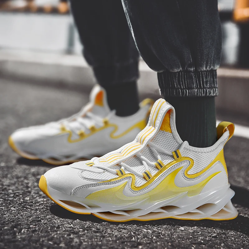 Высокое качество Светоотражающие лезвия воин спортивная обувь амортизирующая