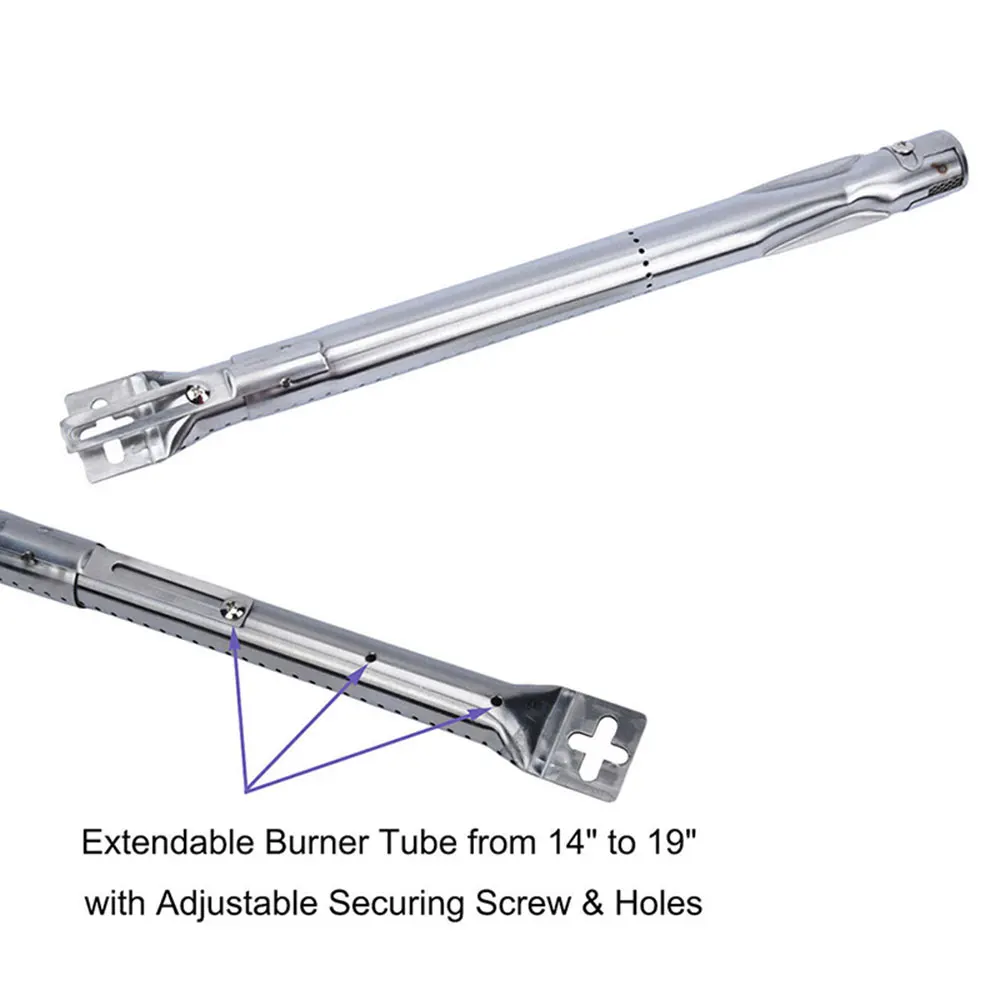 3 шт. барбекю гриль трубки горелки универсальный из нержавеющей стали трубы