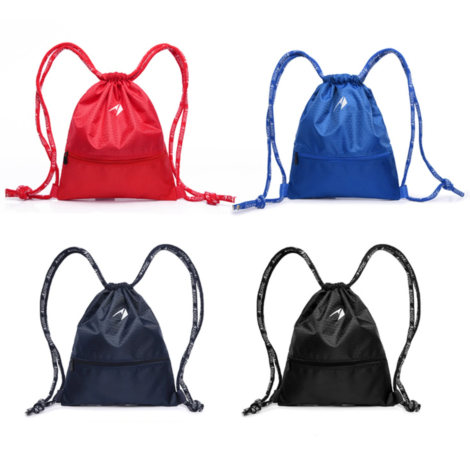 

Football Basketball Backpack Drawstring Bag PP Rugged Durable Outdoor Gym Pouch Basketball Storage Bag Sporting Supplies 4Colors