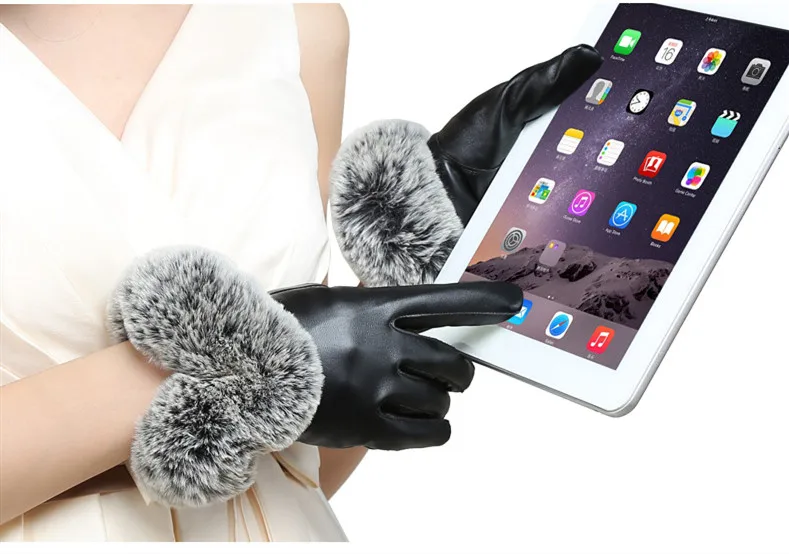 Модные перчатки искусственная кожа хлопок женские Элегантные Перчатки