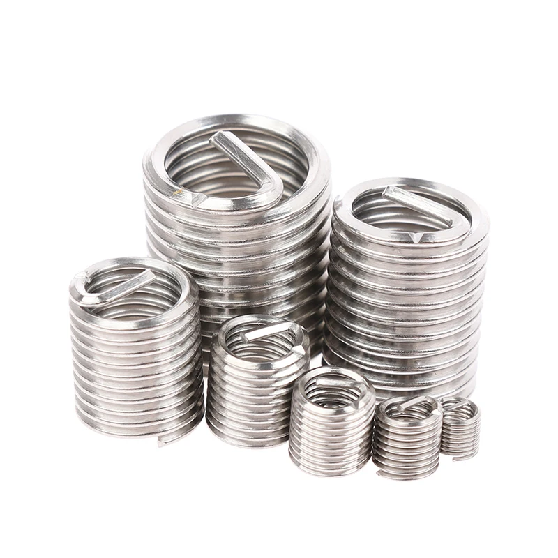 

70Pcs Fastening Thread Insert Set Stainless Steel Repair Tool Insert Kit Screw General Type Threaded Wire Sleeve