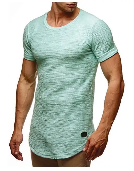 

6234-Men's Short Sleeve T-Shirt Men's Bottoming Shirt Summer Ice Silk Half Sleeve