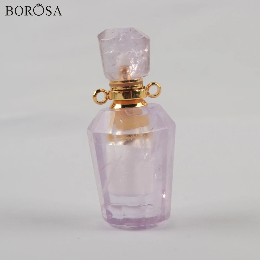 BOROSA Perfume Bottle Pendant Connector Crystal New Essential Oils Diffuser for Women Jewelry Making G1941 | Украшения и