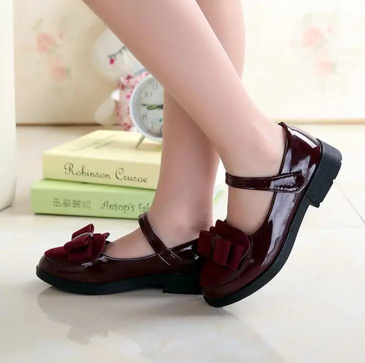 Детская кожаная обувь принцессы повседневная детская спортивная из