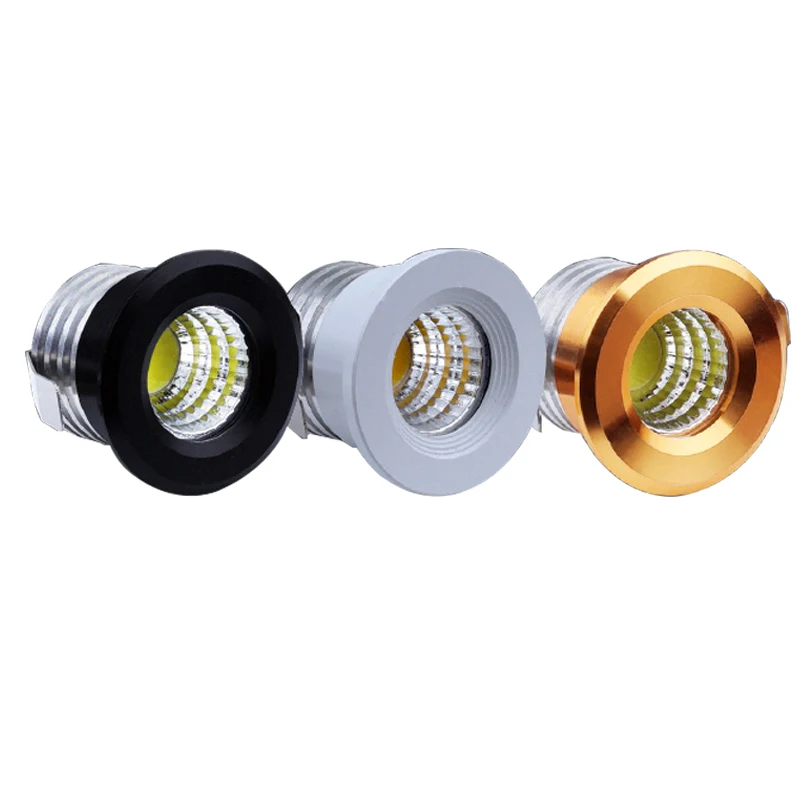 4 шт. Серебристые/черные/белые/Золотые мини светодиодные светильники 3 Вт 100 в 240