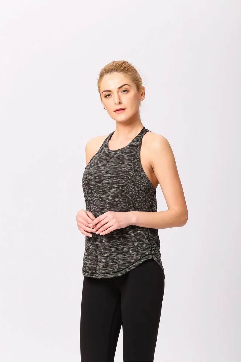 

Sexy Back Yoga Vest Sports Fitness Fake Two Sports Yoga Bra Vest Running Workout Push Up Cycling Comfy Quick Dry Training Sexy