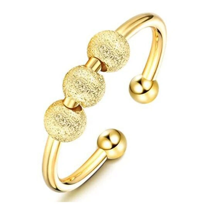 

Spinning Fidget Peace Rings Spinner Open Rings for Anxiety Worry Rotatable Ring Relieving Stress Valentine's Day Jewelry Gifts