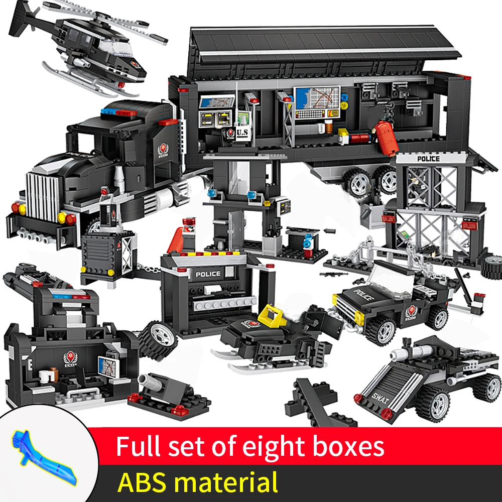 Конструктор SWAT городской полицейский участок Детский конструктор мини-фигурки
