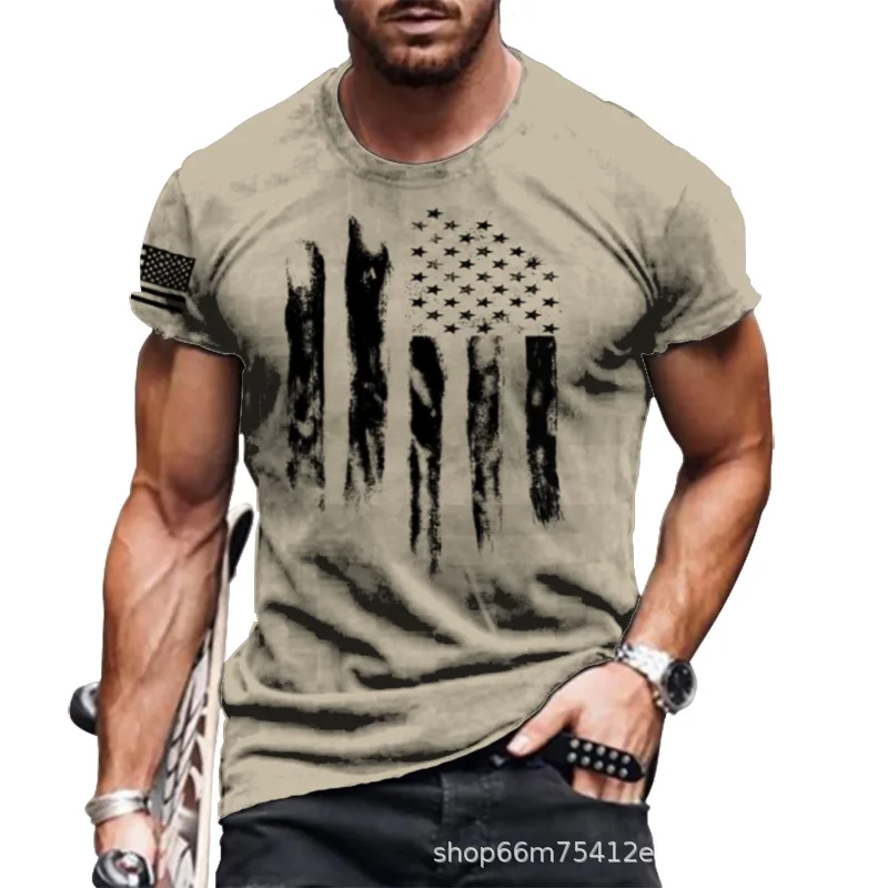 

Men's T-shirt 2021 Summer Plus Size New Road 66 Short-sleeved Men's 3d Digital Printing O-neck T-shirt Men's Fashion Top