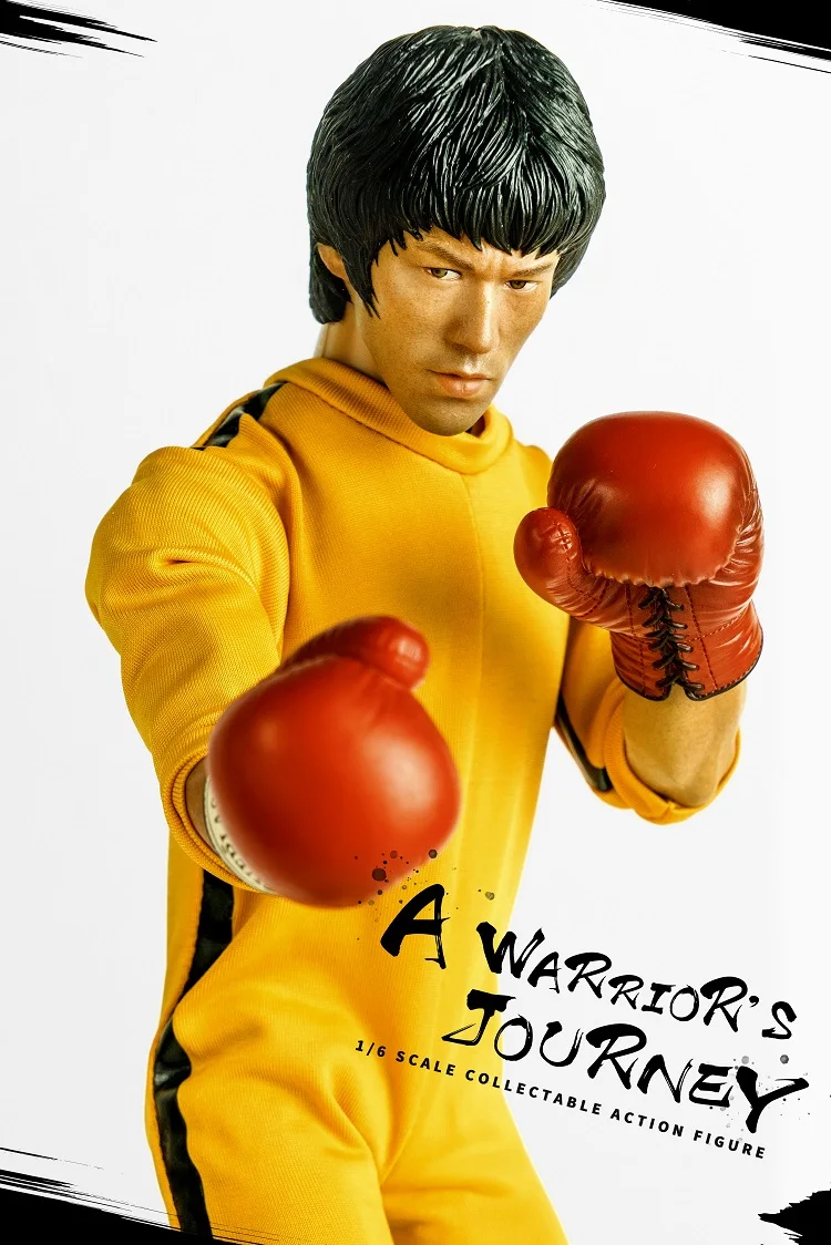 Новинка 1/6 модель в виде звезд Брюса Ли с двойной головой для боевых искусств экшн