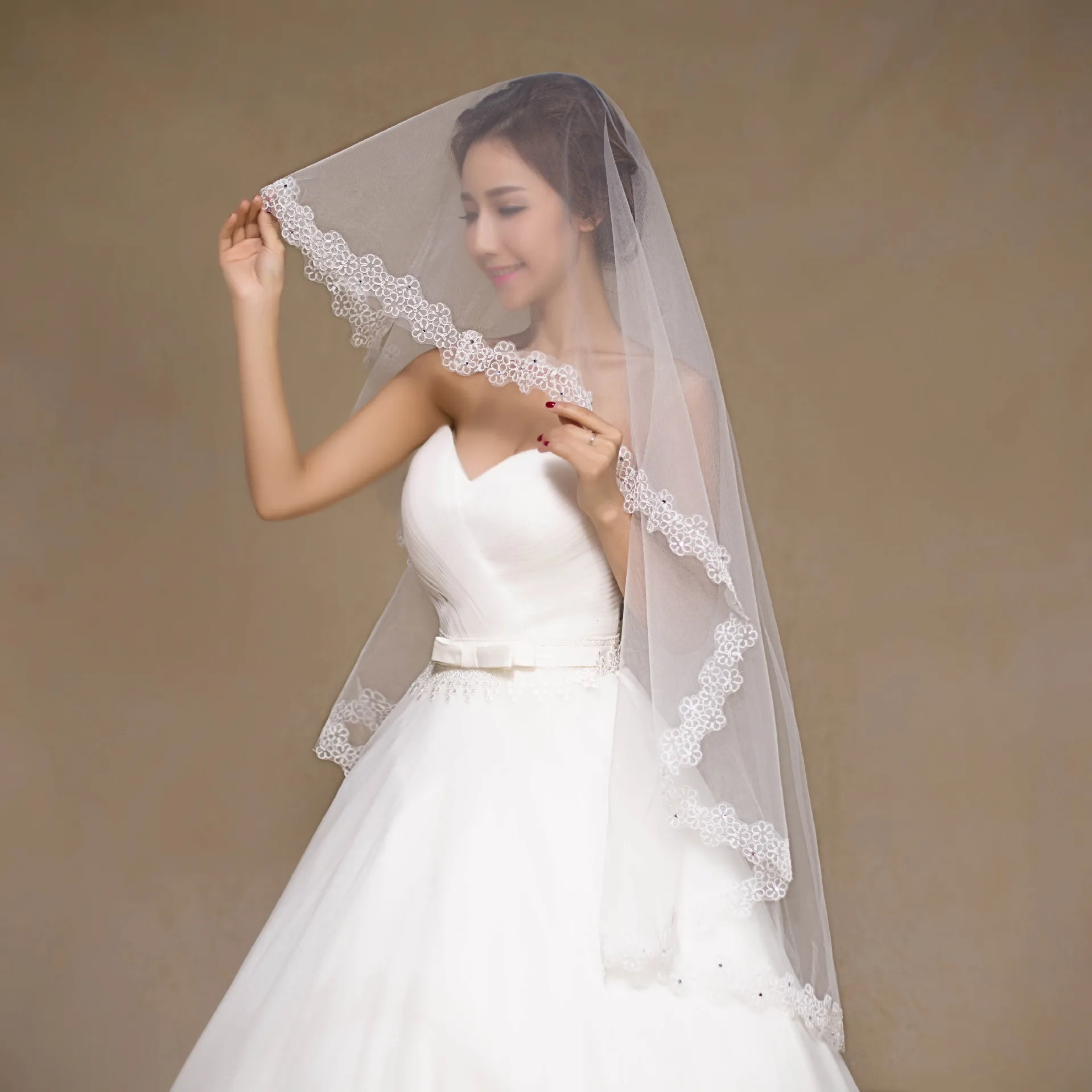 

Kagenmo Wedding dress accessories headgear veil lace A