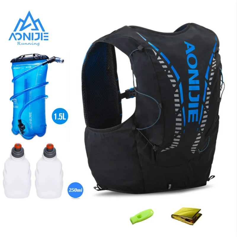 

AONIJIE C962 250ML 12L Hydration Backpack Pack Bag Vest Soft Water Bladder Flask For Hiking Trail Running Marathon Race 1.5L