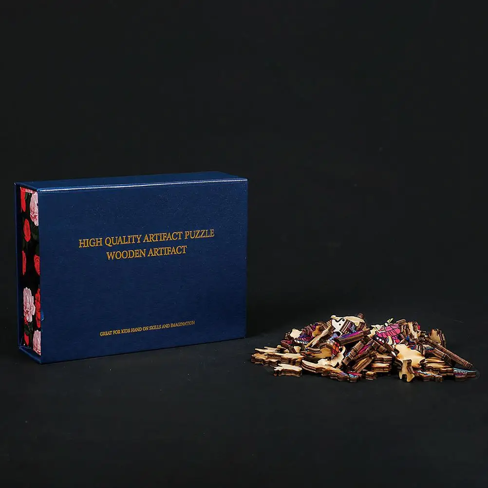 Деревянные головоломки уникальной формы пазлы для взрослых и детей Семейная