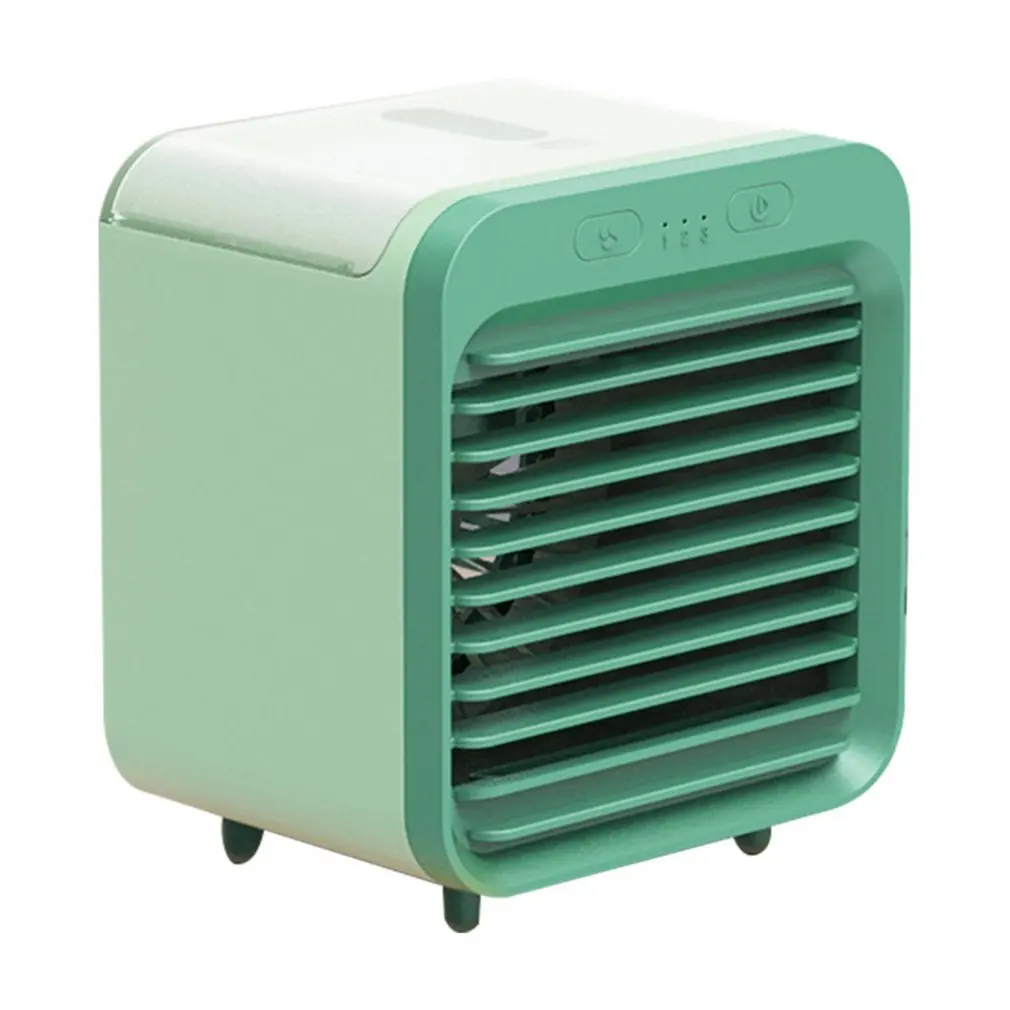 

USB-вентилятор для охлаждения воздуха, настольный мини-кондиционер с ночной Светильник кой, многофункциональный Летний мини-вентилятор с во...