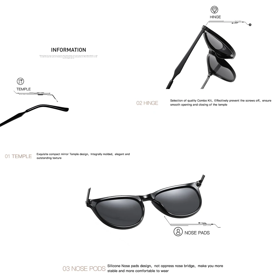 

New Women Polarized Korean Fashion Sunglasses Men Driving Retro Outdoor Glasses Brand Design UV400 AE0816