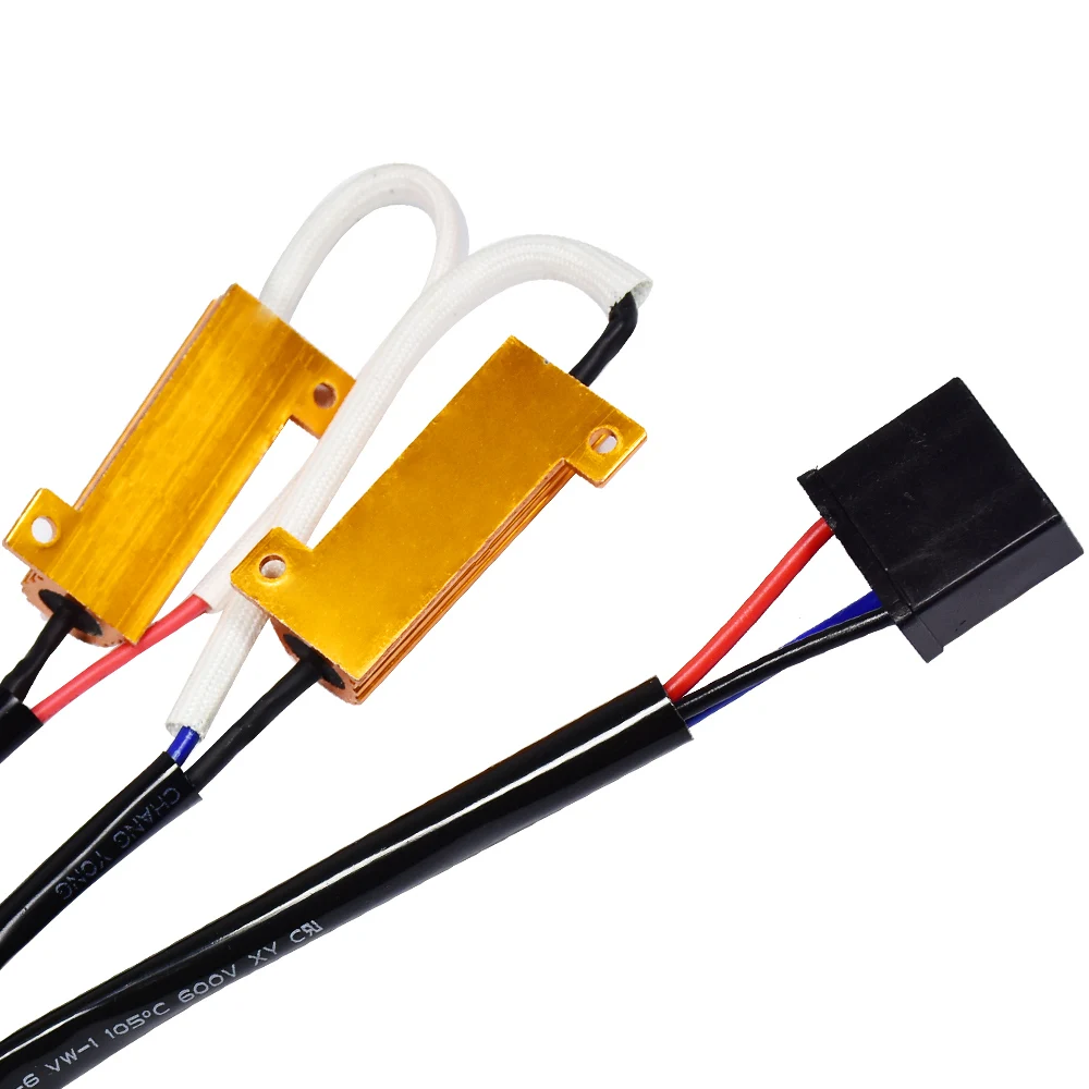 YUNPICAR H4 HB2 9003 50 Вт 6Ohm светодиодный РЕЗИСТОРЫ НАГРУЗКИ адаптер Fix мигающий мерцающий мигание для фар дневного света