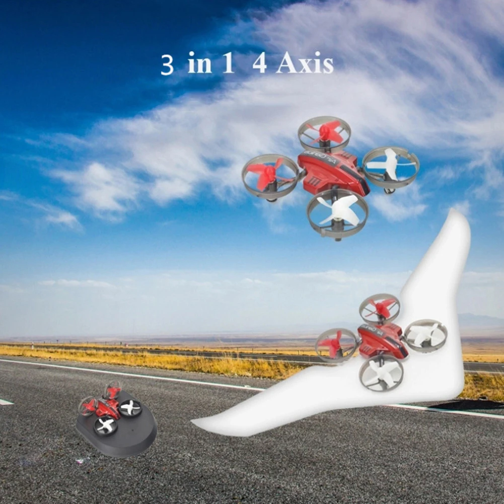 Наземное Вождение за пределами Fly RC Квадрокоптер модель мальчик подарок 3 в 1
